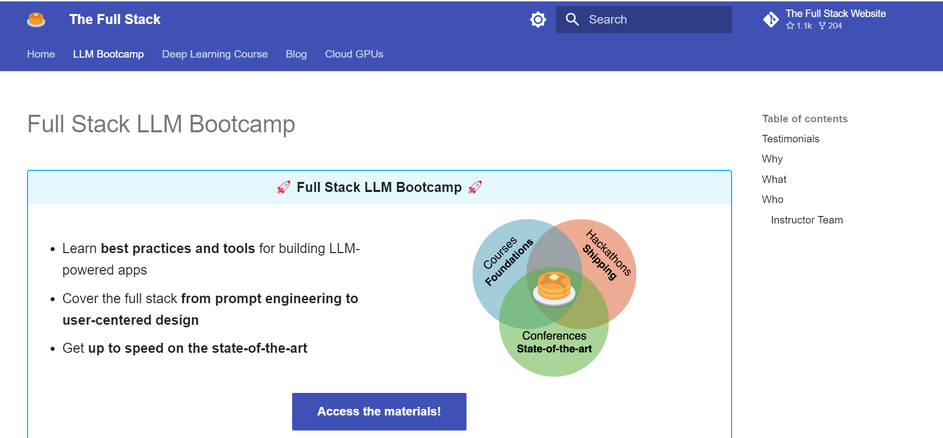 LLM Bootcamp:  Free Resources to Learn LLMs